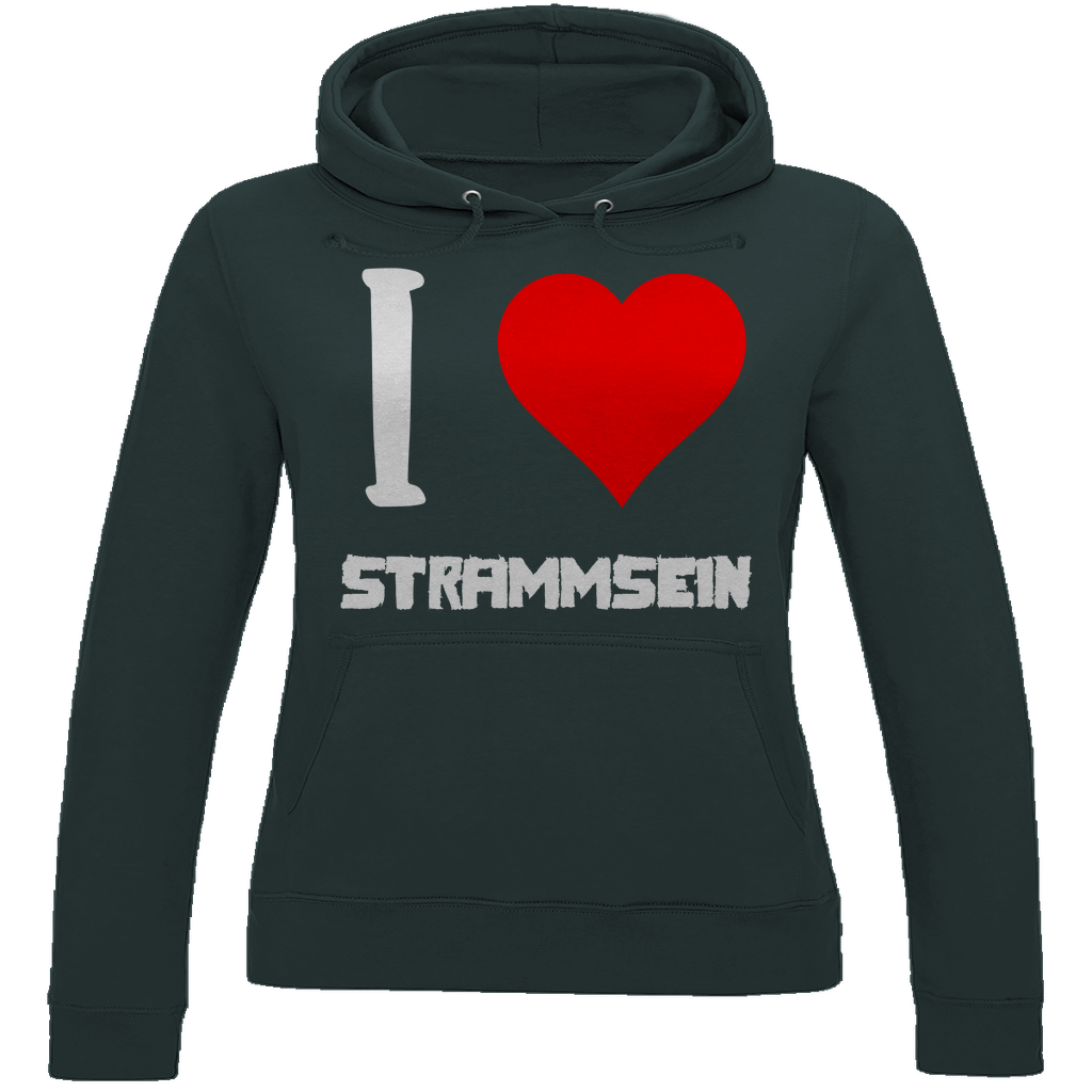 I love Strammsein - Damen Hoodie