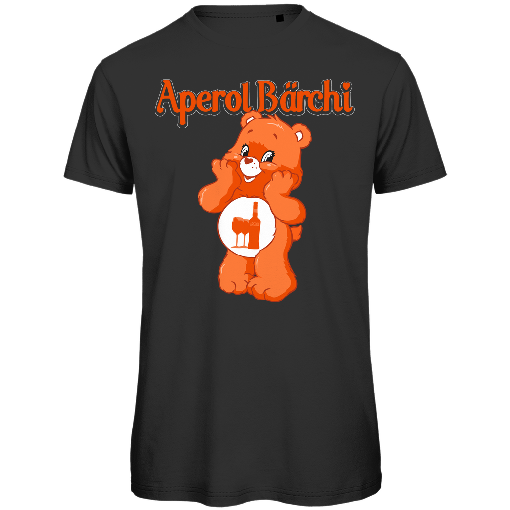 Aperol Bärchi Glücksbärchi - Herren Premium Bio T-Shirt Black