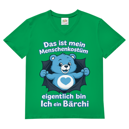 Glücksbärchi Verkleidung Herren Shirt Kindheitsheld Bio Kelly Green