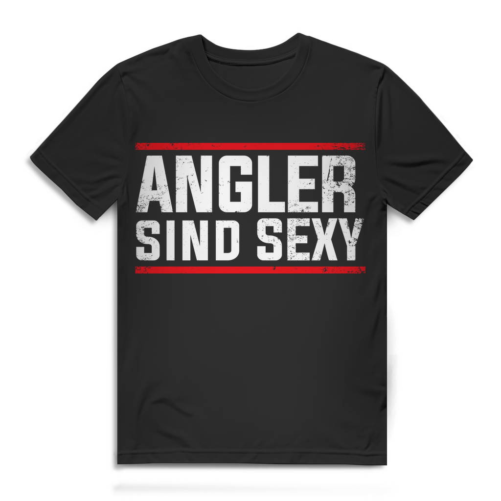 Angler sind sexy – Lustiges Angeln T-Shirt Herren Black