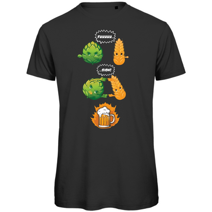 Bier Fusion Hopfen und Malz Dragonball - Herren Premium Bio T-Shirt