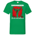 Strammsein Gott weiß ich will besoffen sein - Herren V-Neck Shirt Kelly Green