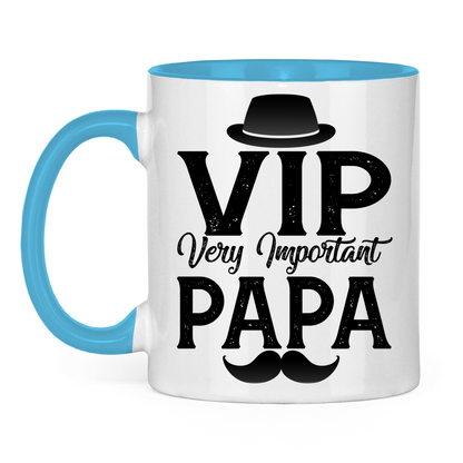 VIP very important Papa - Tasse zweifarbig Light Blue