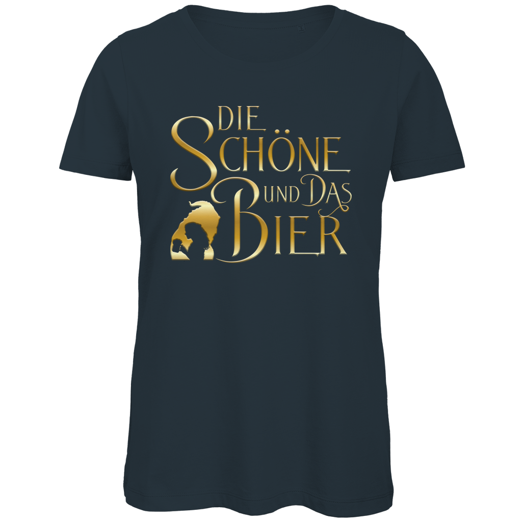 Die Schöne und das Biest Bier - Damen Premium Bio T-Shirt Dark Grey
