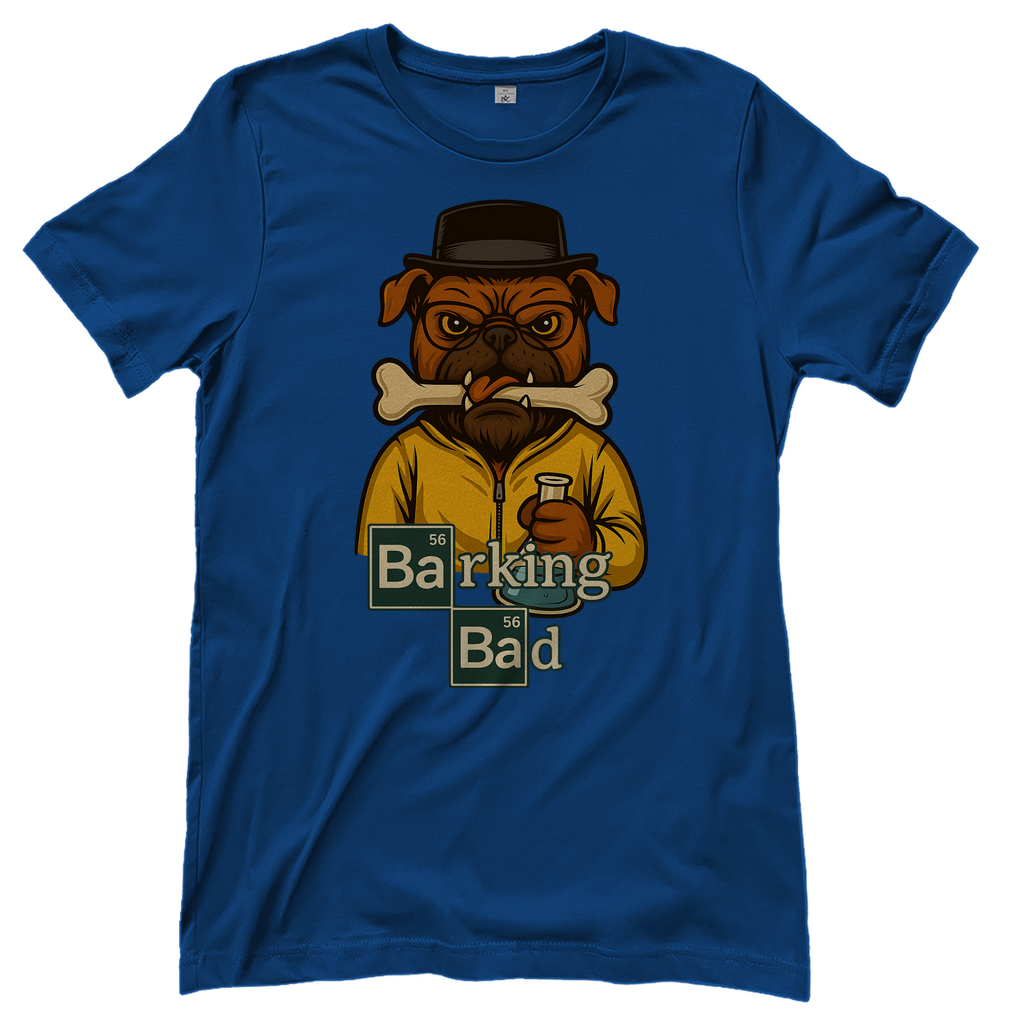 Breaking Bad Barking Bad Dog Hunde - Damen T-Shirt Royal Blue