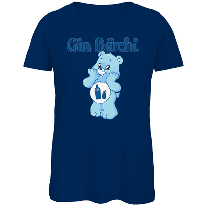 Gin Bärchi - Glücksbärchi - Damen Premium Bio T-Shirt Navy