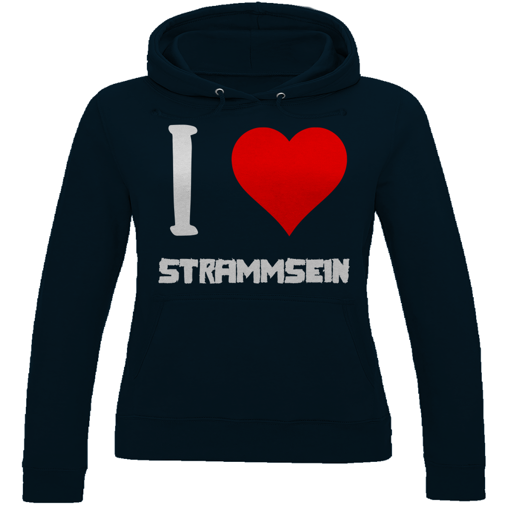 I love Strammsein - Damen Hoodie