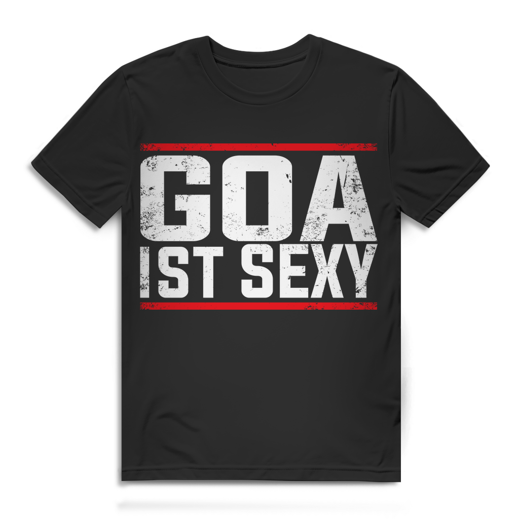 Goa ist sexy – Herren Psytrance Festival T-Shirt – Bio Baumwolle Black