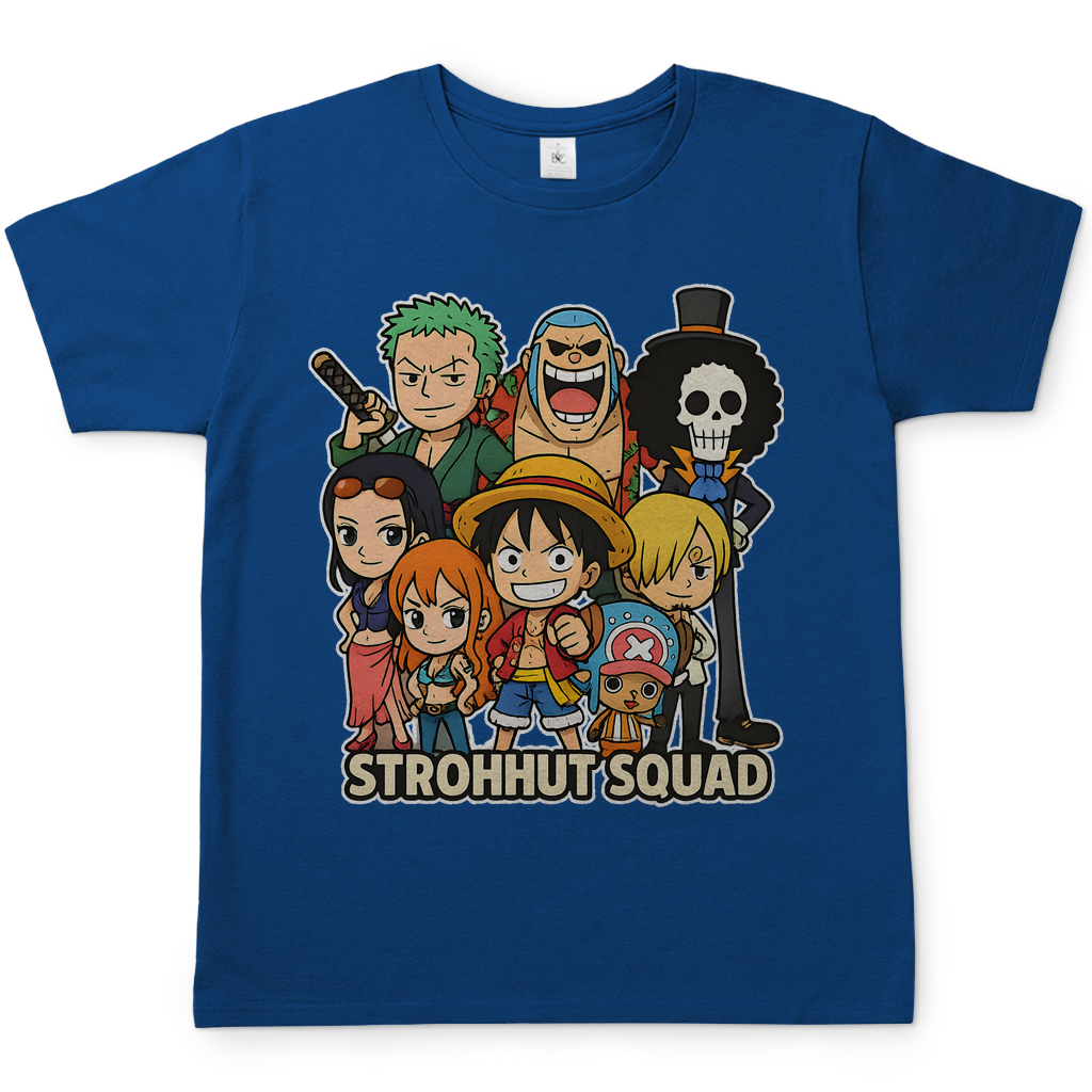 One Piece Strohhut Squad - Herren T-Shirt Royal Blue