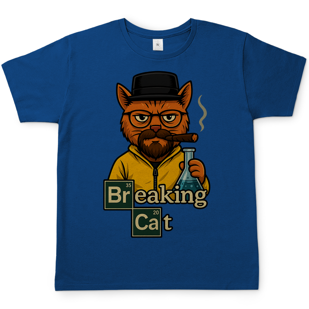Breaking Bad Breaking Cat Katze - Herren T-Shirt Royal Blue