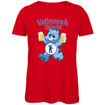 Vollrausch Bärchi - Glücksbärchi - Damen Premium Bio T-Shirt Red