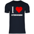 I love Strammsein - Herren Shirt Navy