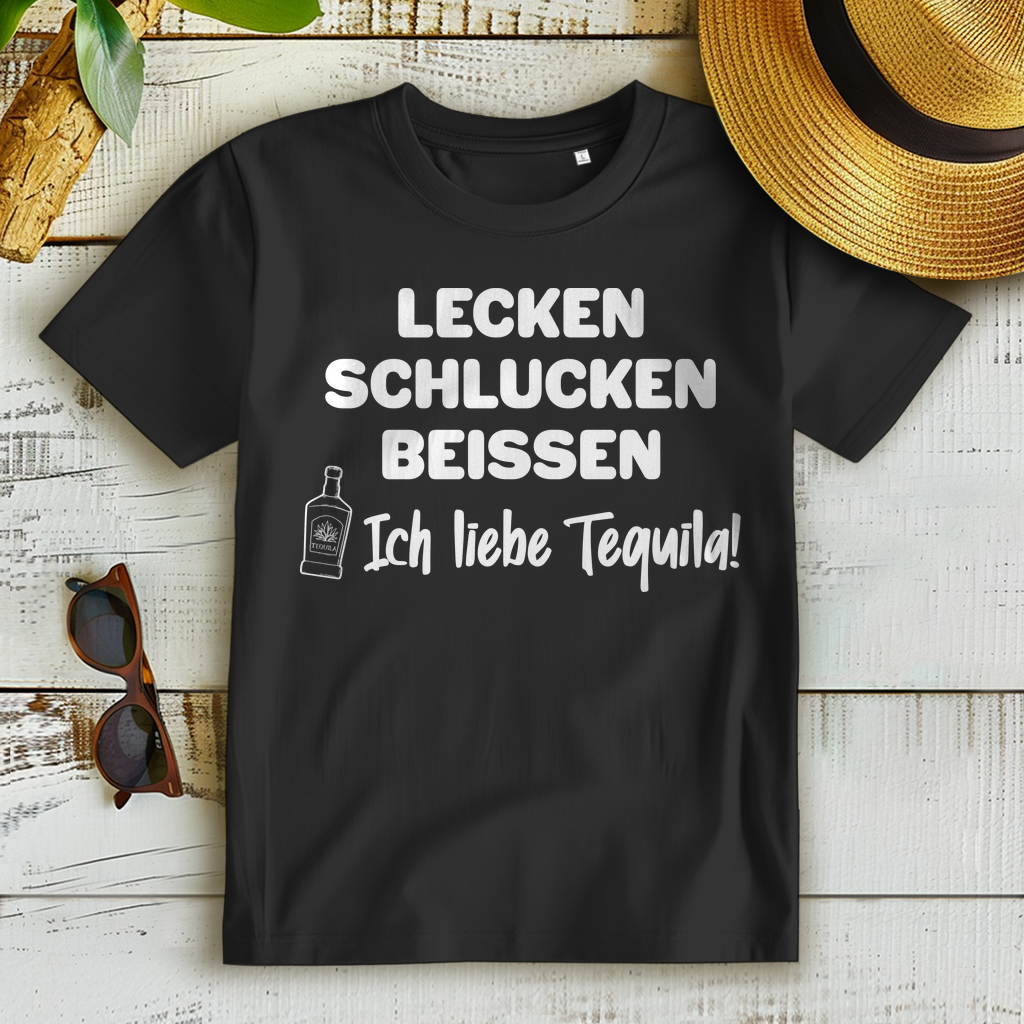 Lecken Schlucken Beissen Ich Liebe Tequila - Damen Premium Bio T-Shirt