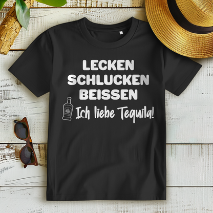 Lecken Schlucken Beissen Ich Liebe Tequila - Damen Premium Bio T-Shirt