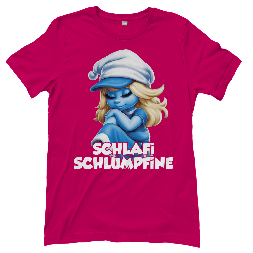 Schlafi Schlumpfine Grafik - Damenshirt Sorbet