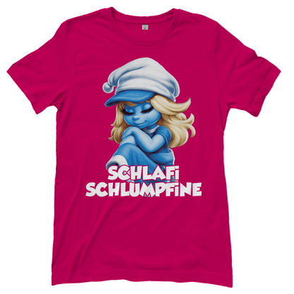 Schlafi Schlumpfine Grafik - Damenshirt Sorbet