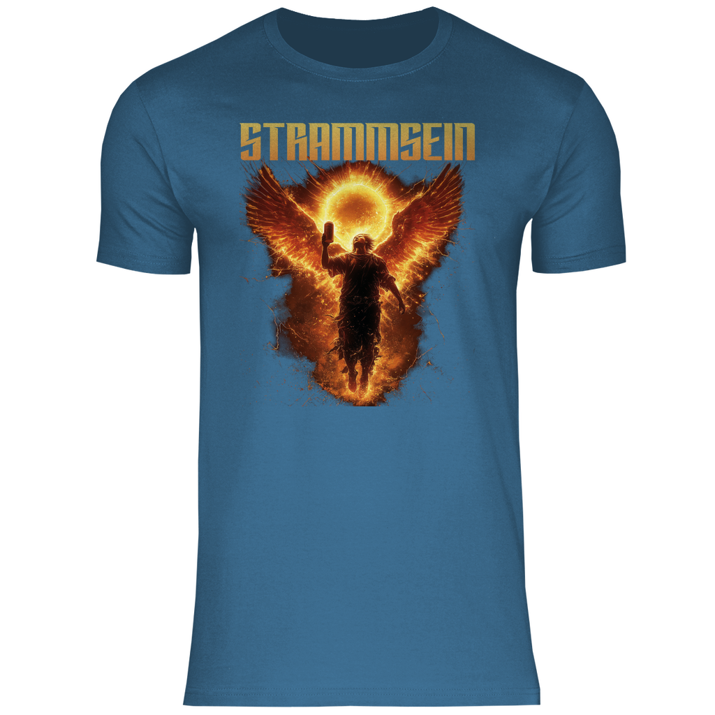 Strammsein Du Ich Wir Bier - Herren Shirt Stone Blue