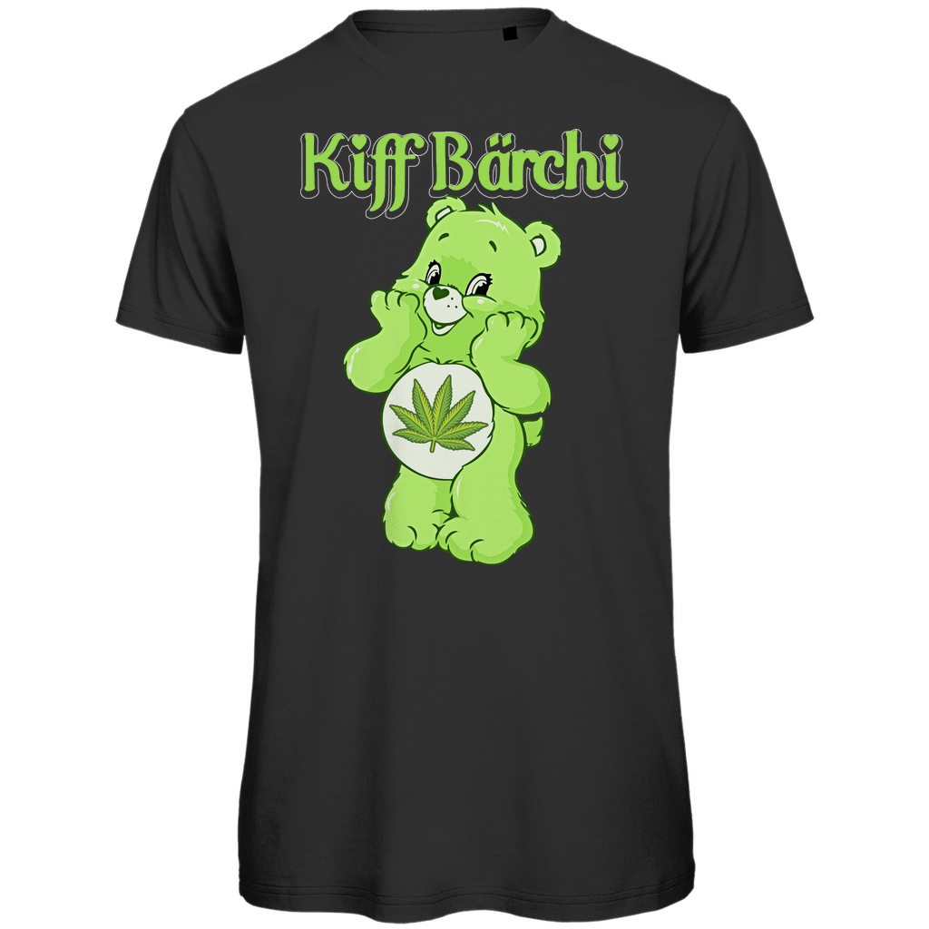 Kiff Bärchi Glücksbärchi - Herren Premium Bio T-Shirt Black