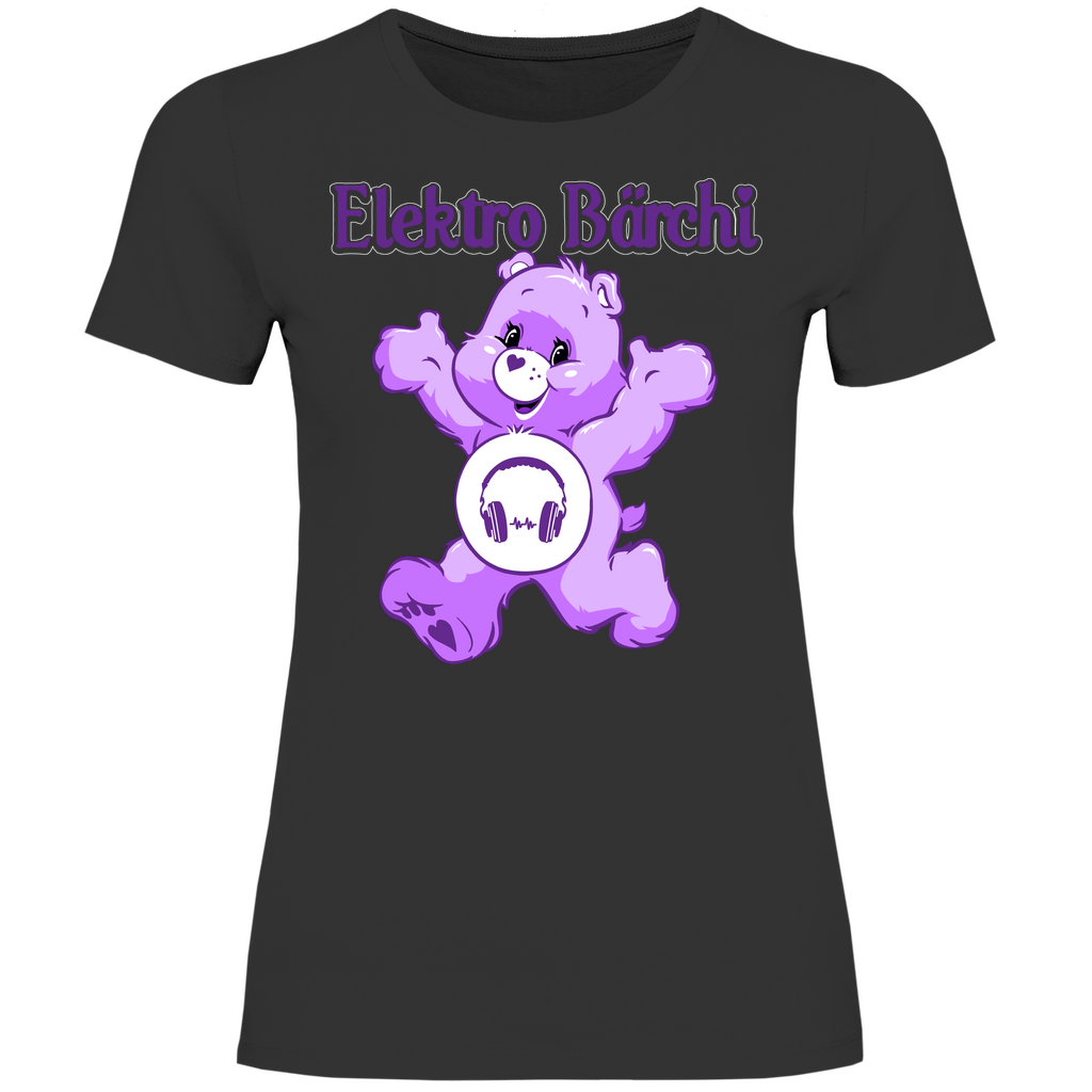 Elektro Bärchi - Glücksbärchi - Damenshirt Black