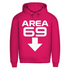 Herren Premium Bio Hoodie Area 69 Magenta Pink