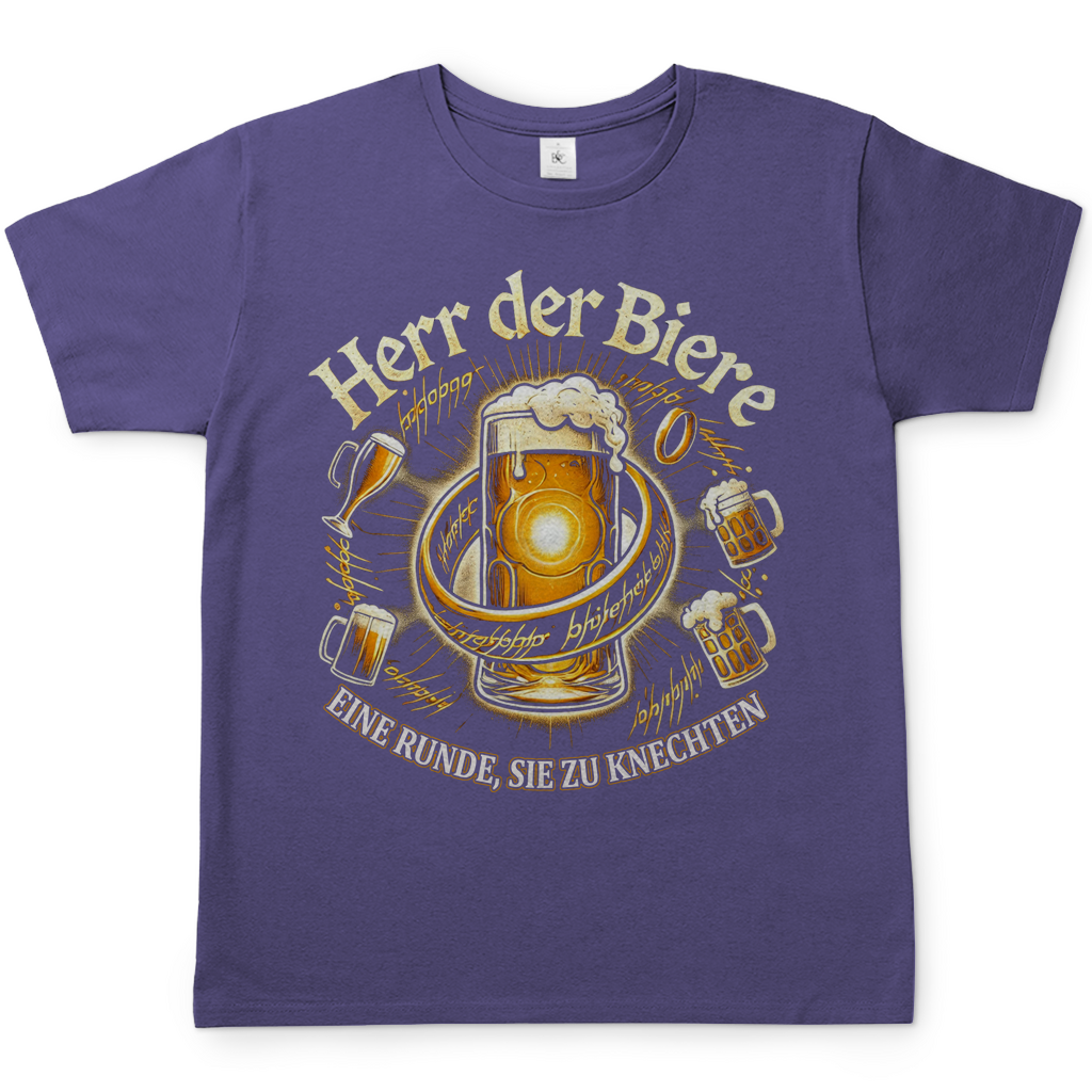 Herr der Biere eine Runde, sie zu knechten - Herren Shirt Millennial Lilac