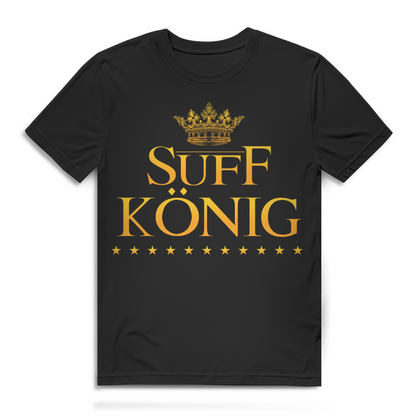 Suff König Shirt für Herren – Lustiges Partyshirt für Bierkönige &amp; Trinker