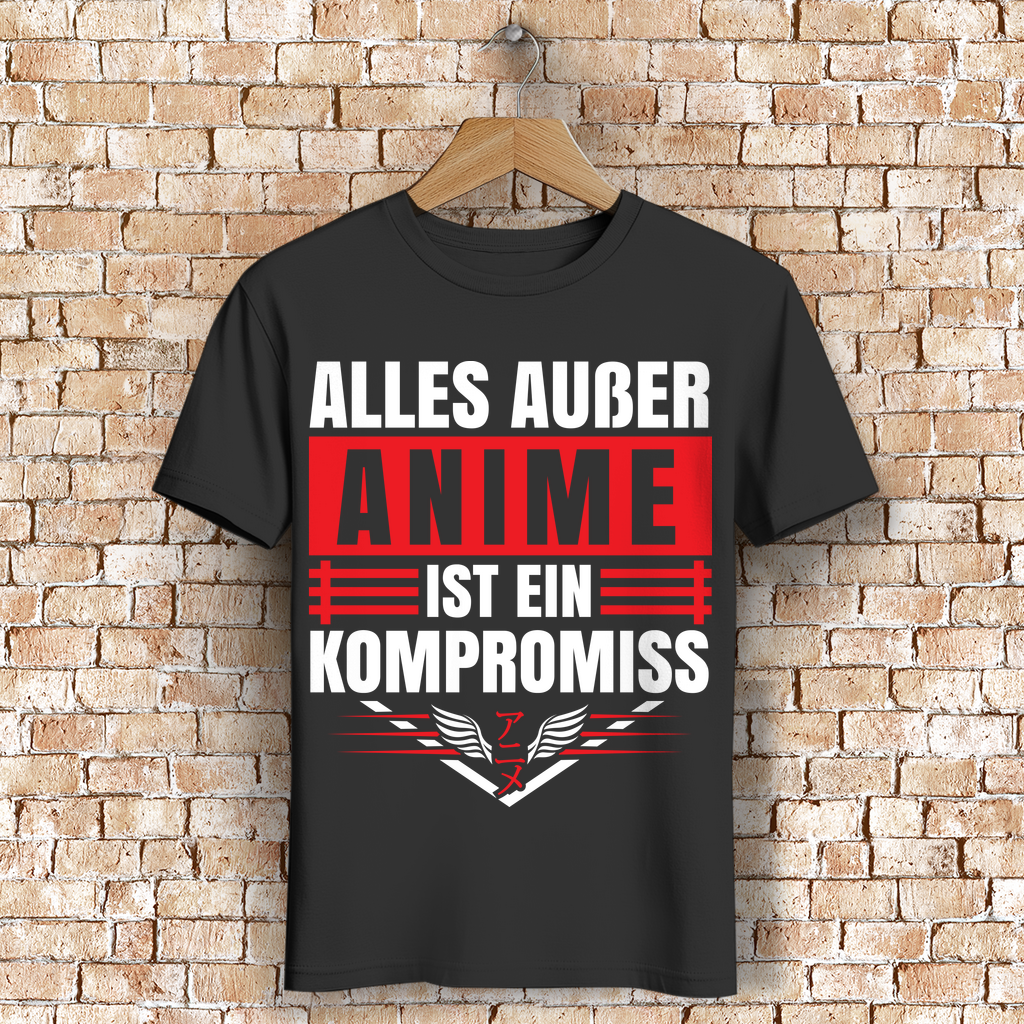 Anime T-Shirt – Alles außer Anime ist ein Kompromiss – Geschenk für Otakus