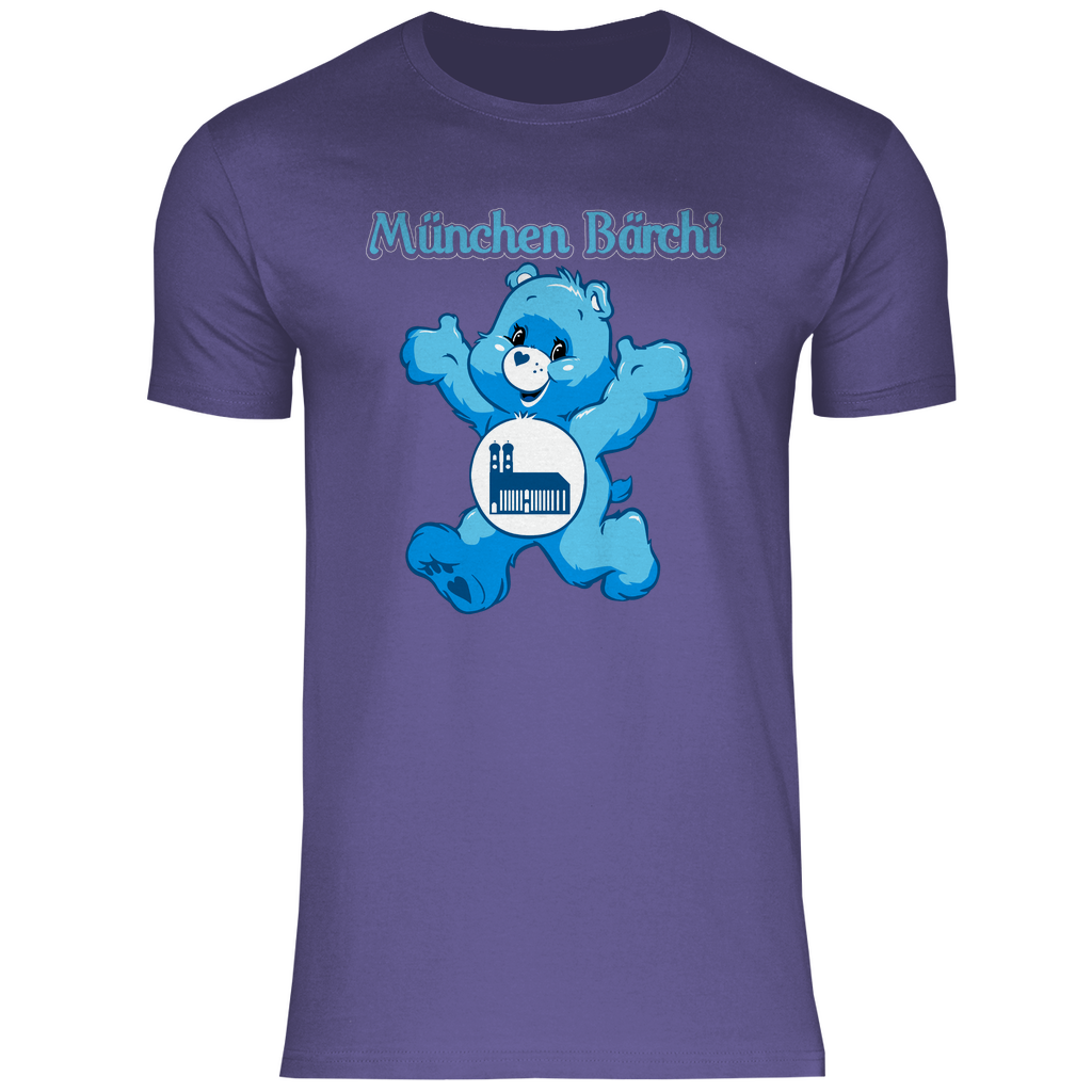 München Bärchi - Glücksbärchi - Herren Shirt Millennial Lilac