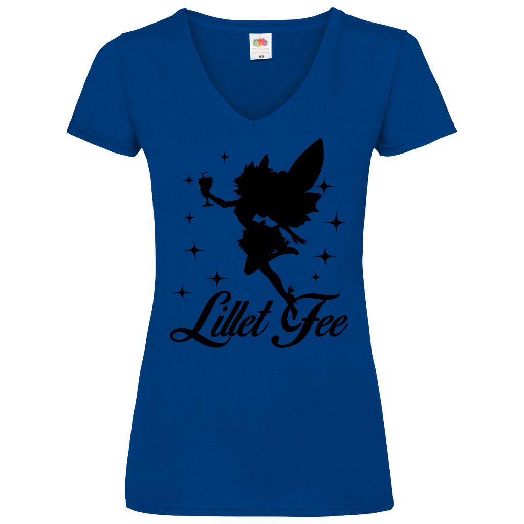 Lillet Fee - V-Neck Damenshirt Royal Blue