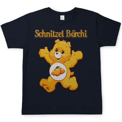 Schnitzel Bärchi - Glücksbärchi - Herren Shirt Navy