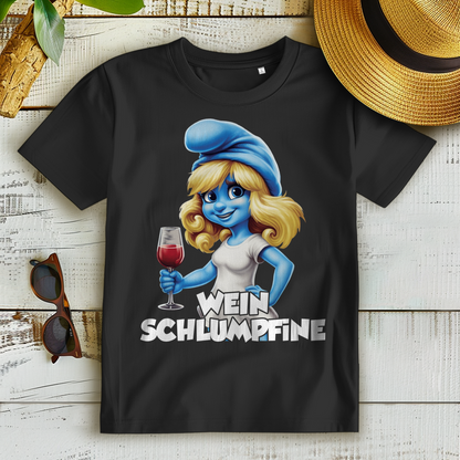 Wein Schlumpfine Schlumpf - Damen Premium Bio T-Shirt