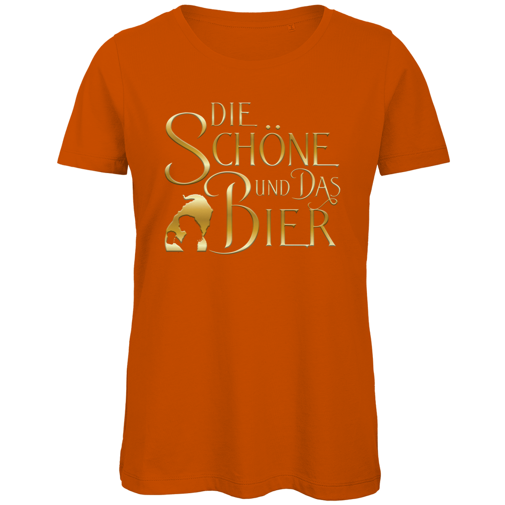 Die Schöne und das Biest Bier - Damen Premium Bio T-Shirt Urban Orange