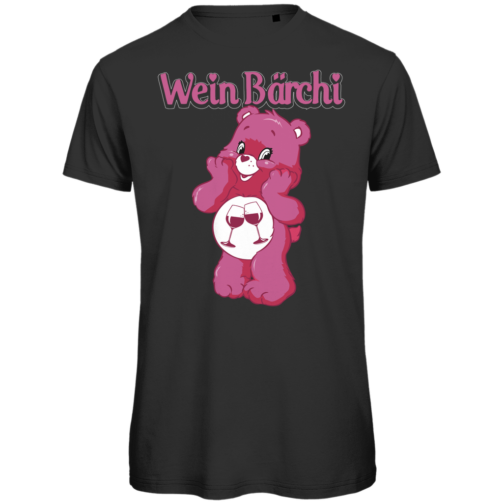 Wein Bärchi Glücksbärchi - Herren Premium Bio T-Shirt Black