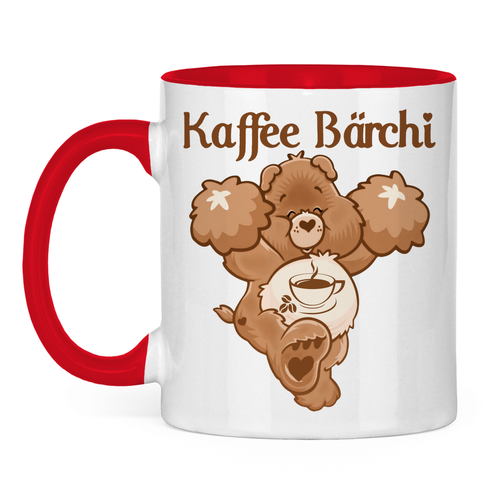 Kaffee Bärchi - Glücksbärchi - Tasse zweifarbig