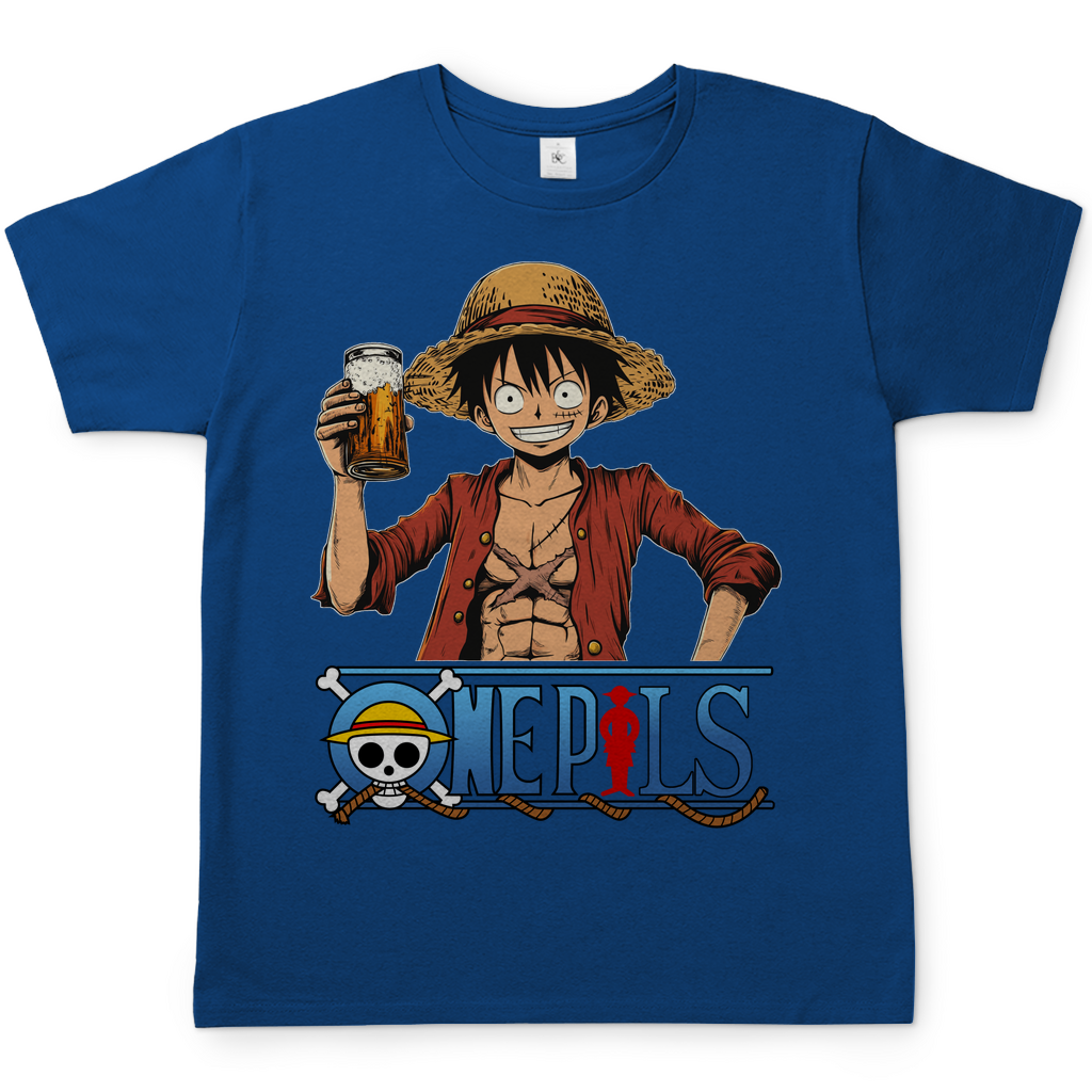 One Pils - One Piece Ruffy - Herren Shirt Royal Blue