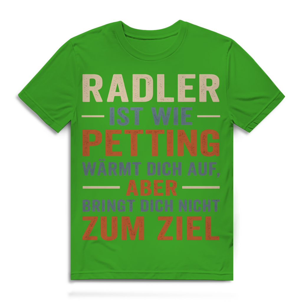 Radler ist wie Petting - Herren Premium Bio T-Shirt Real Green