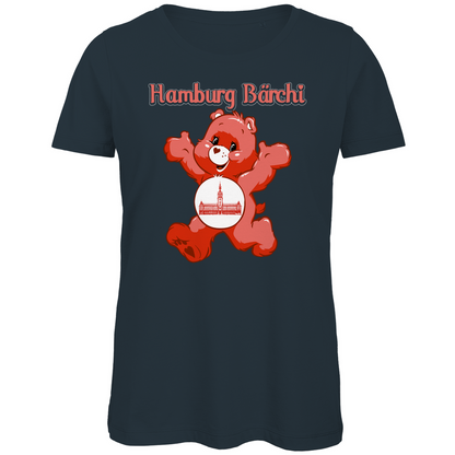 Hamburg Bärchi - Glücksbärchi - Damen Premium Bio T-Shirt Dark Grey