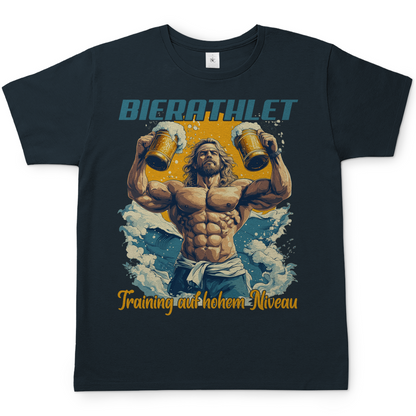 Bierathlet Training auf hohem Niveau - Herren Shirt Dark Grey Solid
