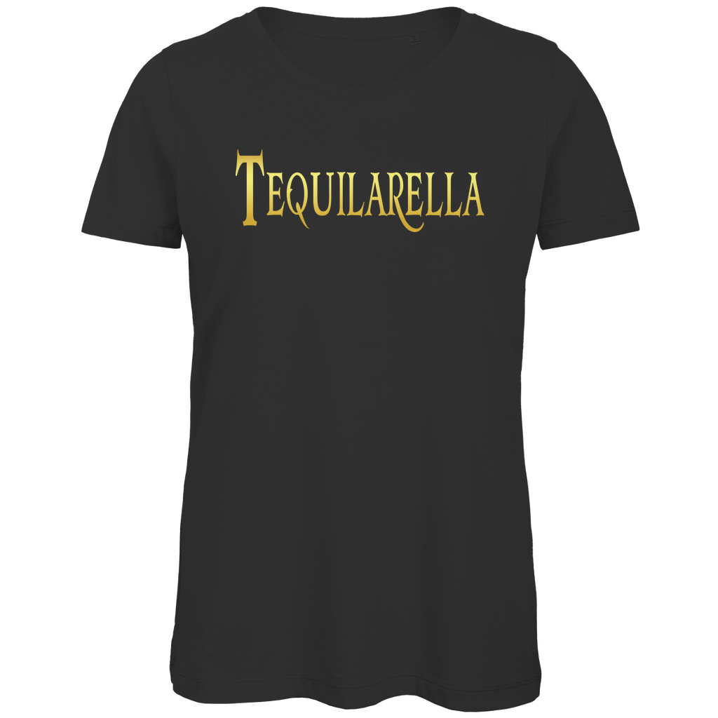 Tequilarella - Prinzessin Gold - Damen Premium Bio T-Shirt Black