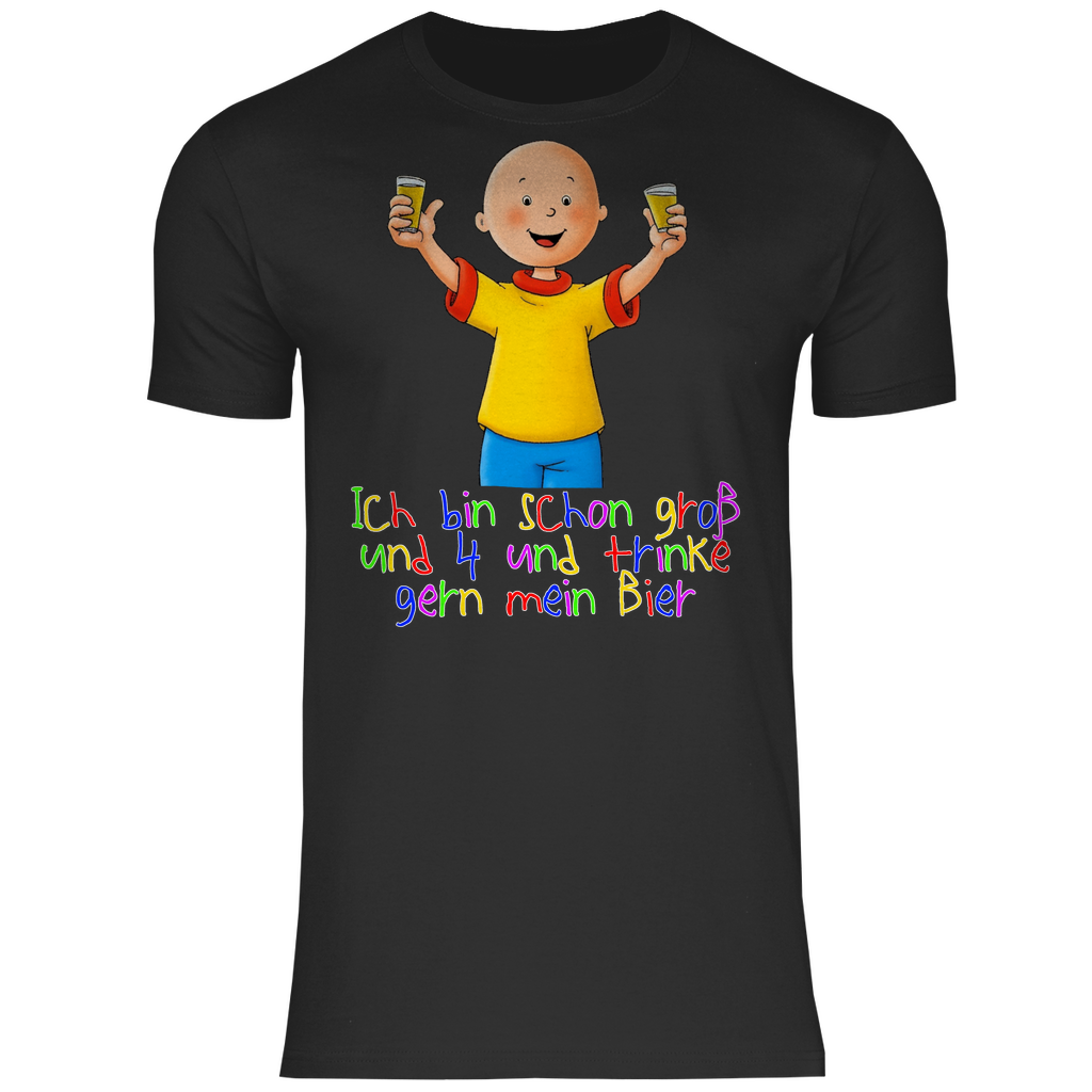 Caillou ich trinke gern mein Bier - Herren Shirt