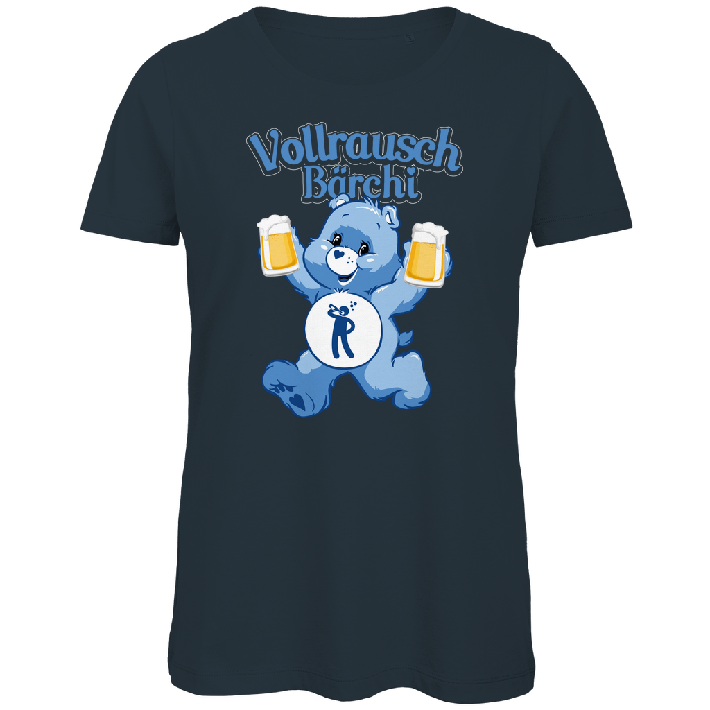 Vollrausch Bärchi - Glücksbärchi - Damen Premium Bio T-Shirt Dark Grey