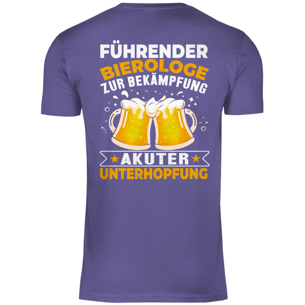 Führender Bierologe zur Bekämpfung akuter Unterhopfung - Herren Shirt