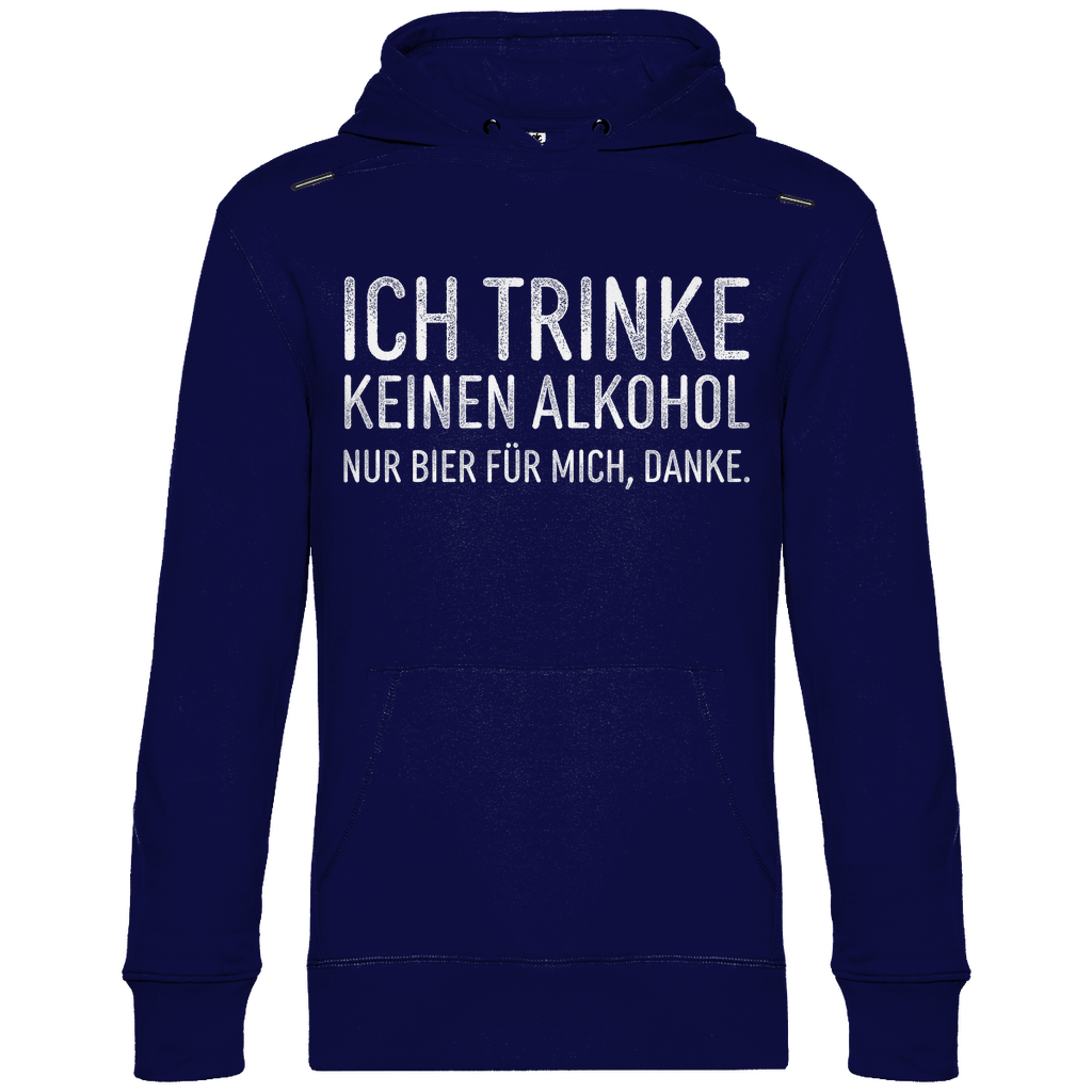 Ich trinke keinen Alkohol nur Bier für mich danke - Unisex Hoodie Navy Blue