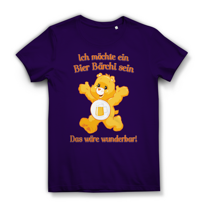 Damen Premium Bio T-Shirt Ich möchte ein Bier Bärchi sein das wäre wunderbar! Urban Purple