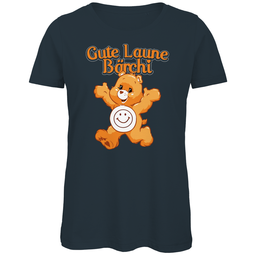 Gute Laune Bärchi - Glücksbärchi - Damen Premium Bio T-Shirt Dark Grey