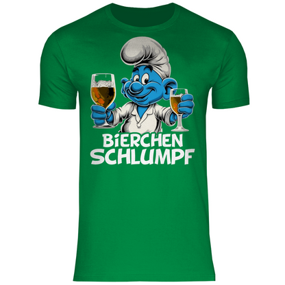 Bierchen Schlumpf Grafik - Herren Shirt