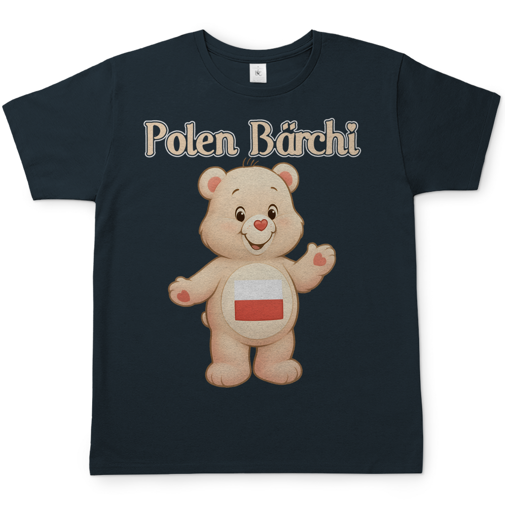 Polen Bärchi - Glücksbärchi - Herren T-Shirt Dark Grey Solid