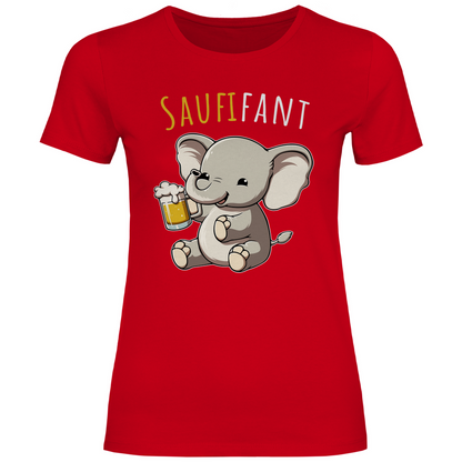 Saufifant - Damenshirt Red