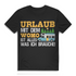 Camping Shirt Urlaub mit dem Womo alles was ich brauche Wohnmobil Spruch Herren Black