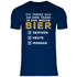 Ich trinke nur an drei Tagen in der Woche Bier - Herren Shirt Navy